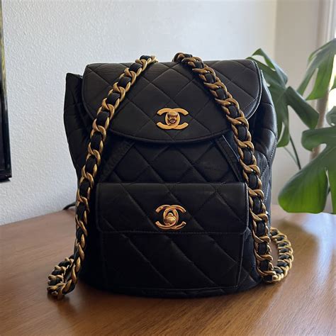 chanel backpack canvas|chanel backpack vintage.